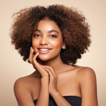 woman smiling